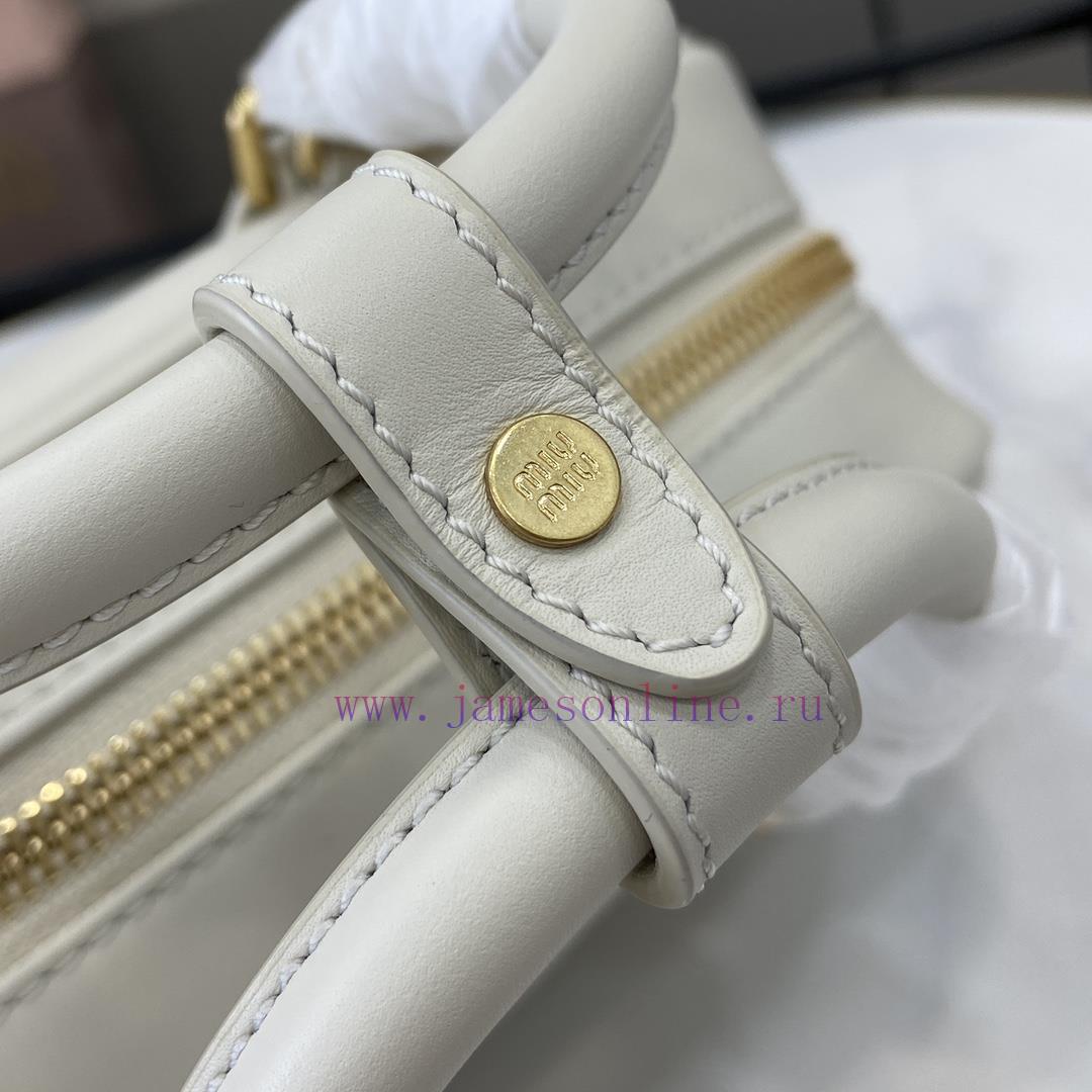 MiuMiu Bags New MIU MIU With Full Original PackagingCaramel Bowling Upper Body Effect Miu Miu Ladies Arcadi x4d5kx06 - Image 7
