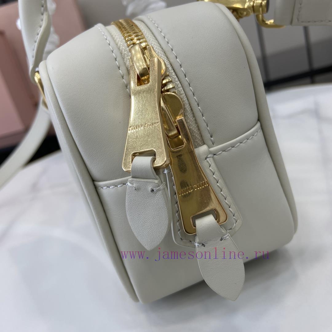 MiuMiu Bags New MIU MIU With Full Original PackagingCaramel Bowling Upper Body Effect Miu Miu Ladies Arcadi x4d5kx06 - Image 8