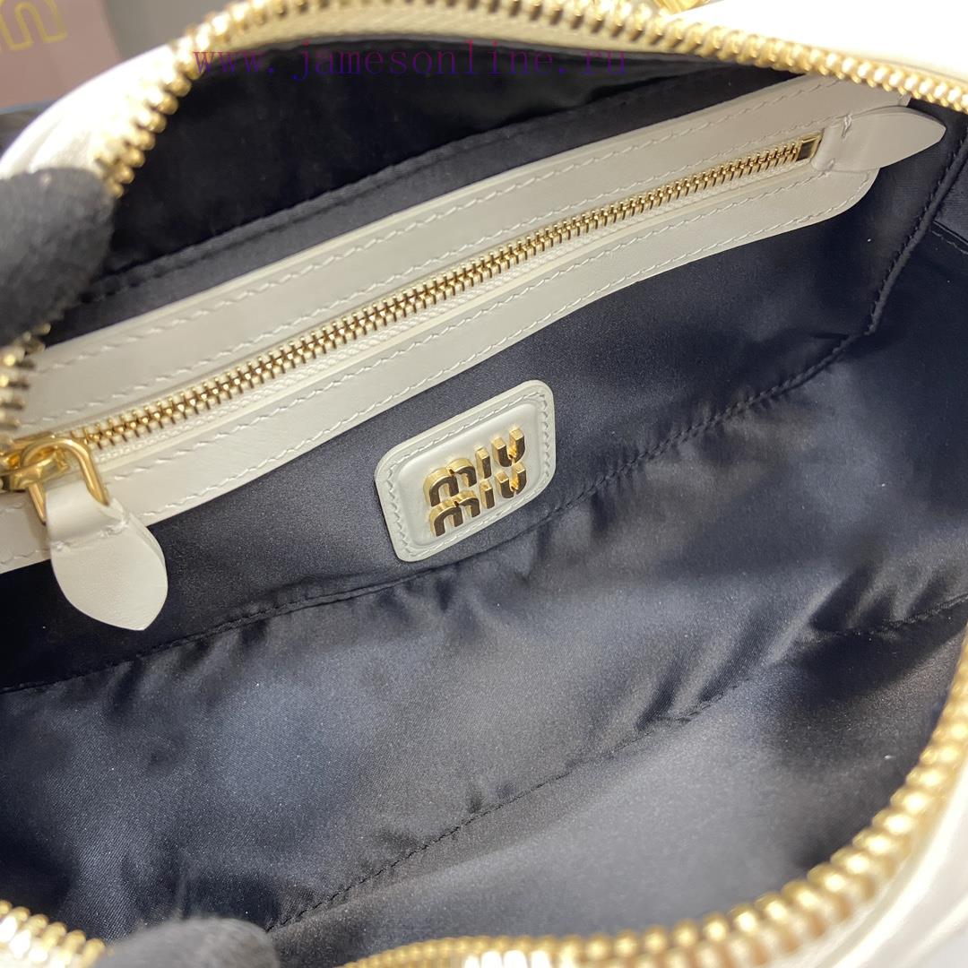 MiuMiu Bags New MIU MIU With Full Original PackagingCaramel Bowling Upper Body Effect Miu Miu Ladies Arcadi x4d5kx06 - Image 9