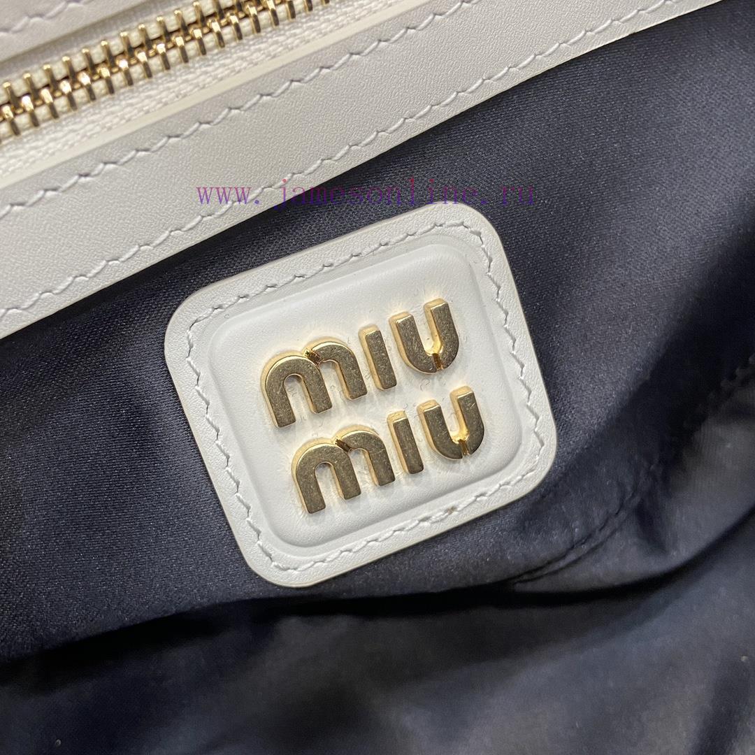 MiuMiu Bags New MIU MIU With Full Original PackagingCaramel Bowling Upper Body Effect Miu Miu Ladies Arcadi x4d5kx06 - Image 10