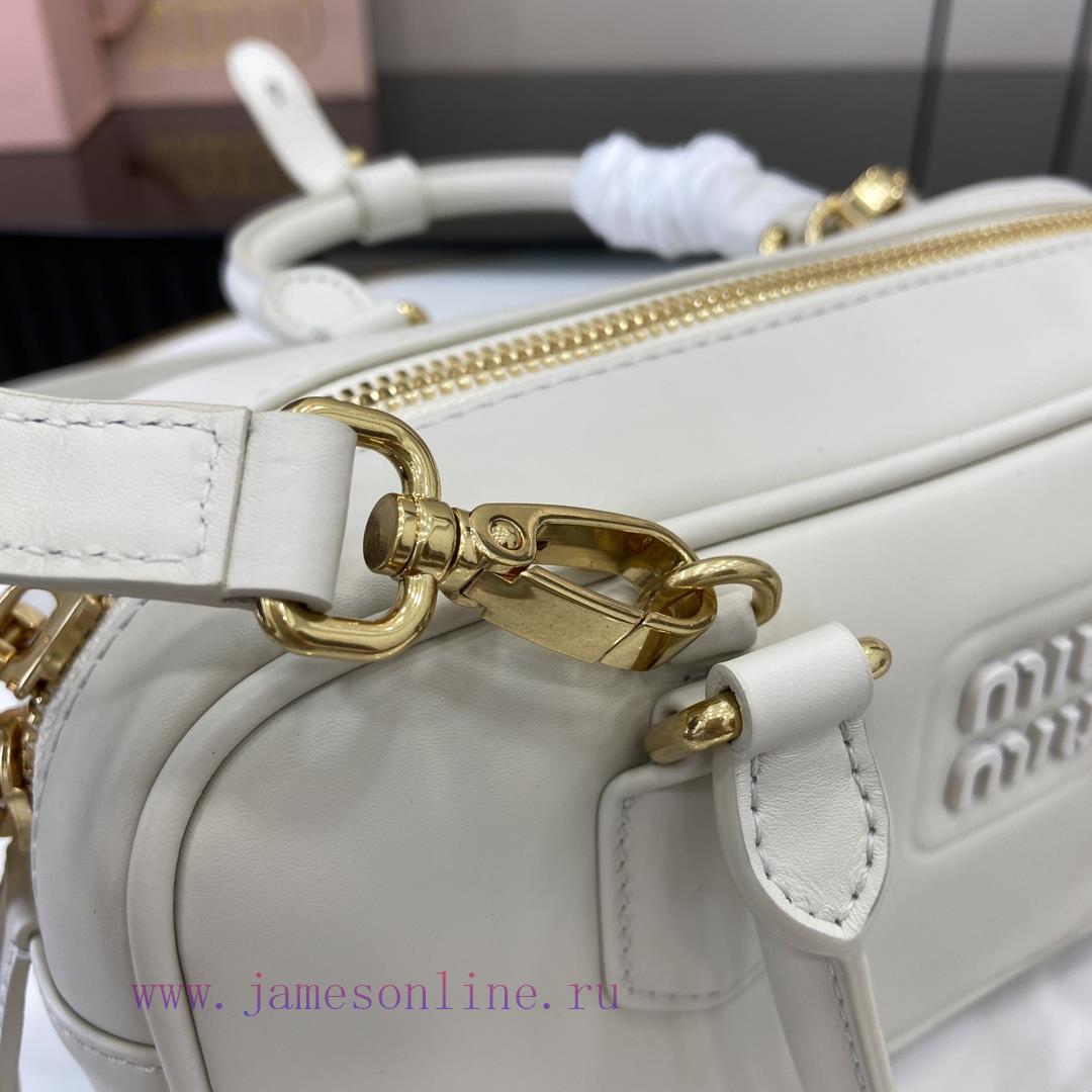 MiuMiu Bags New MIU MIU With Full Original PackagingCaramel Bowling Upper Body Effect Miu Miu Ladies Arcadi x4d5kx06 - Image 11