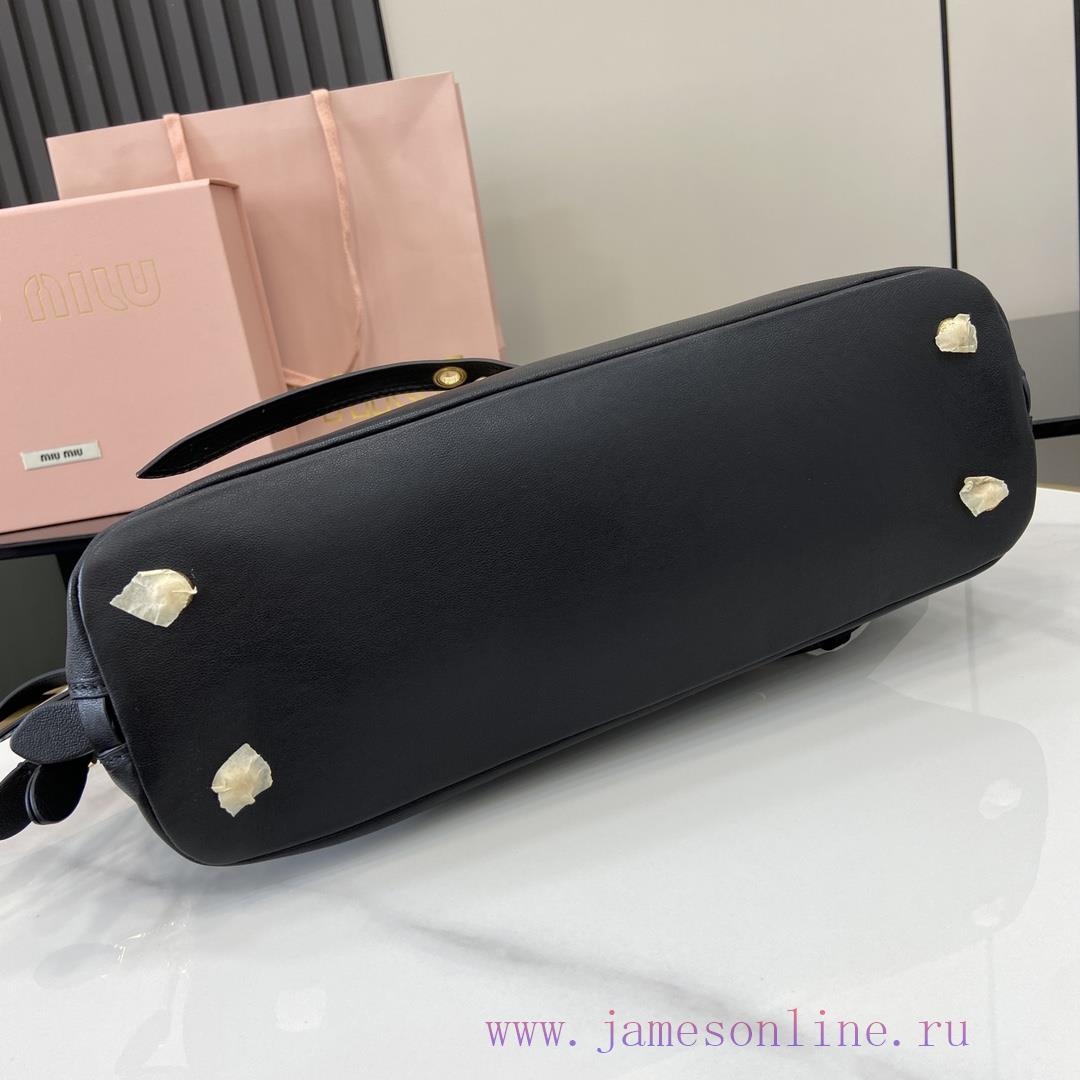 MiuMiu Bags The New Miu Miu Popular Bowling Bag Comes With A Complete Set Of Original Packaging. It Is Made huxteapy - Image 5