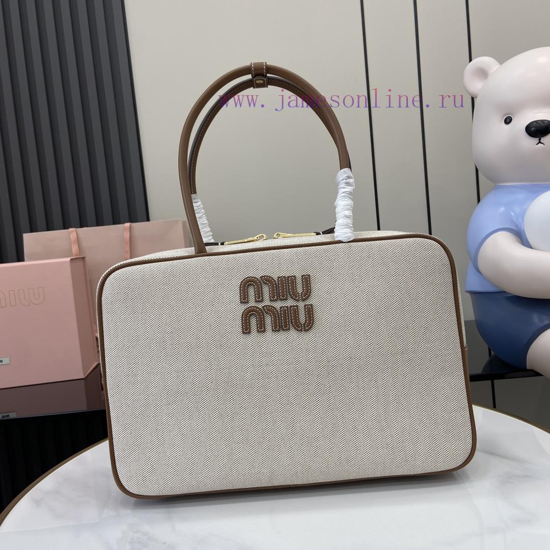 MiuMiu Bags The New MIU MIU Original Canvas With Caramel Brown Briefcase Combines Fashion And Classic And T kdu9q4sc - Image 2
