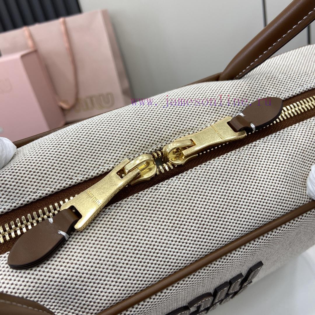 MiuMiu Bags The New MIU MIU Original Canvas With Caramel Brown Briefcase Combines Fashion And Classic And T kdu9q4sc - Image 7
