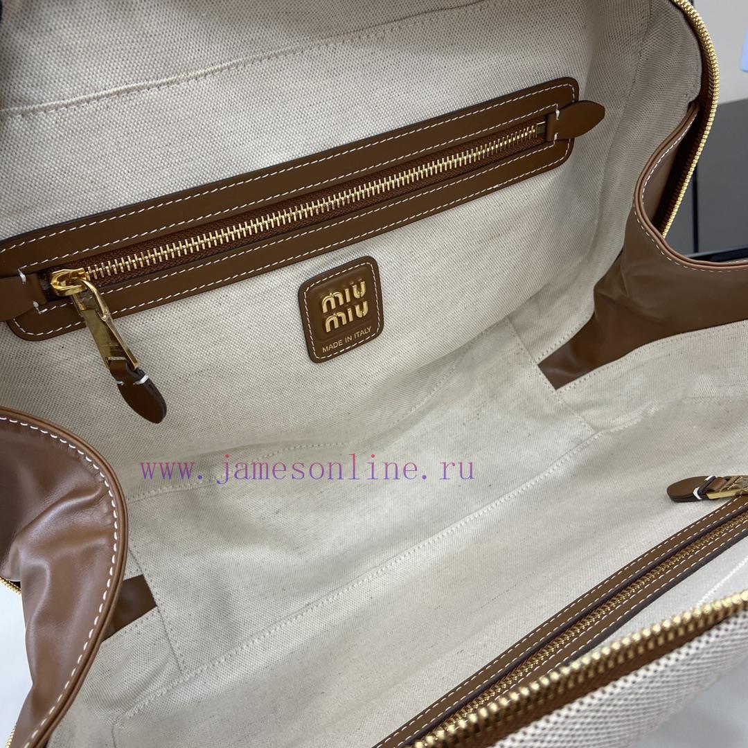 MiuMiu Bags The New MIU MIU Original Canvas With Caramel Brown Briefcase Combines Fashion And Classic And T kdu9q4sc - Image 9