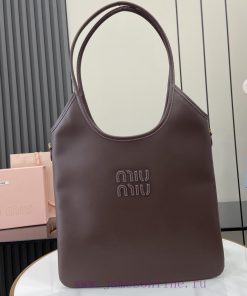 MiuMiu Bags New Miu Women's IVY Leather Shoulder Bag With Full Original PackagingThis Classic Tote Bag Is A 7deuam23