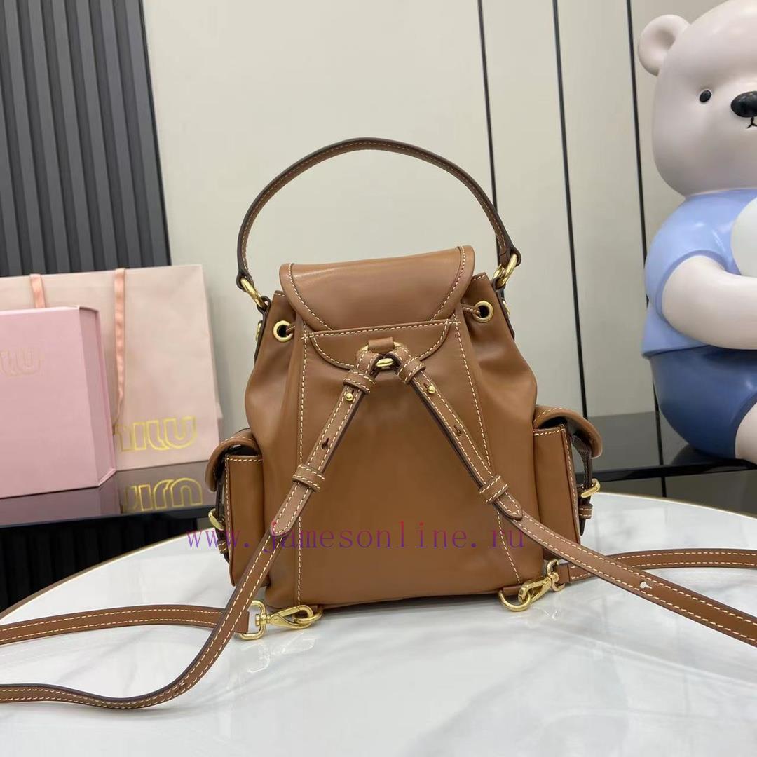MiuMiu Bags Equipped With A Complete Set Of Original Packaging This New Product Features Imported Calf Leat mh6bp0g4 - Image 4