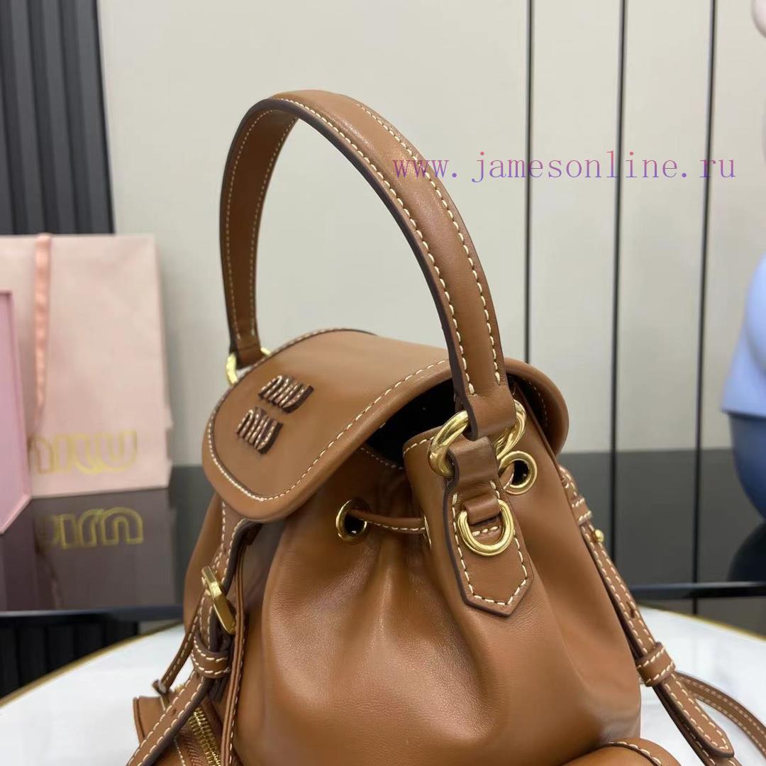 MiuMiu Bags Equipped With A Complete Set Of Original Packaging This New Product Features Imported Calf Leat mh6bp0g4 - Image 7