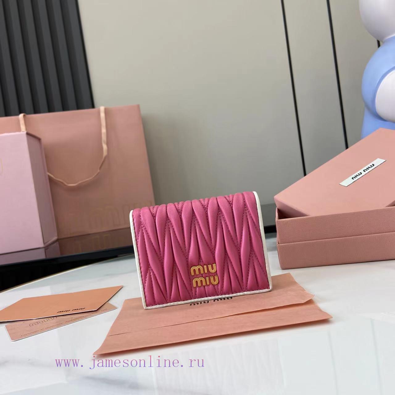 MiuMiu Bags Equipped With A Complete Set Of Original Packaging The New Pocket Wallet Is Made Of Imported To dg0fzdml - Image 2