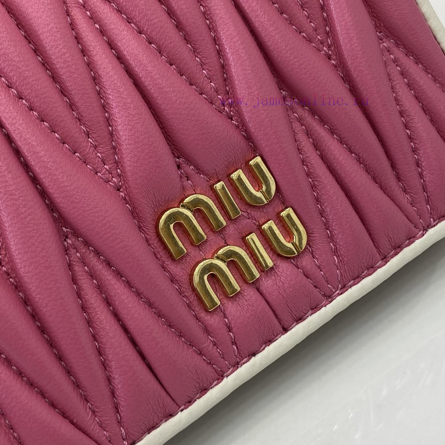MiuMiu Bags Equipped With A Complete Set Of Original Packaging The New Pocket Wallet Is Made Of Imported To dg0fzdml - Image 6