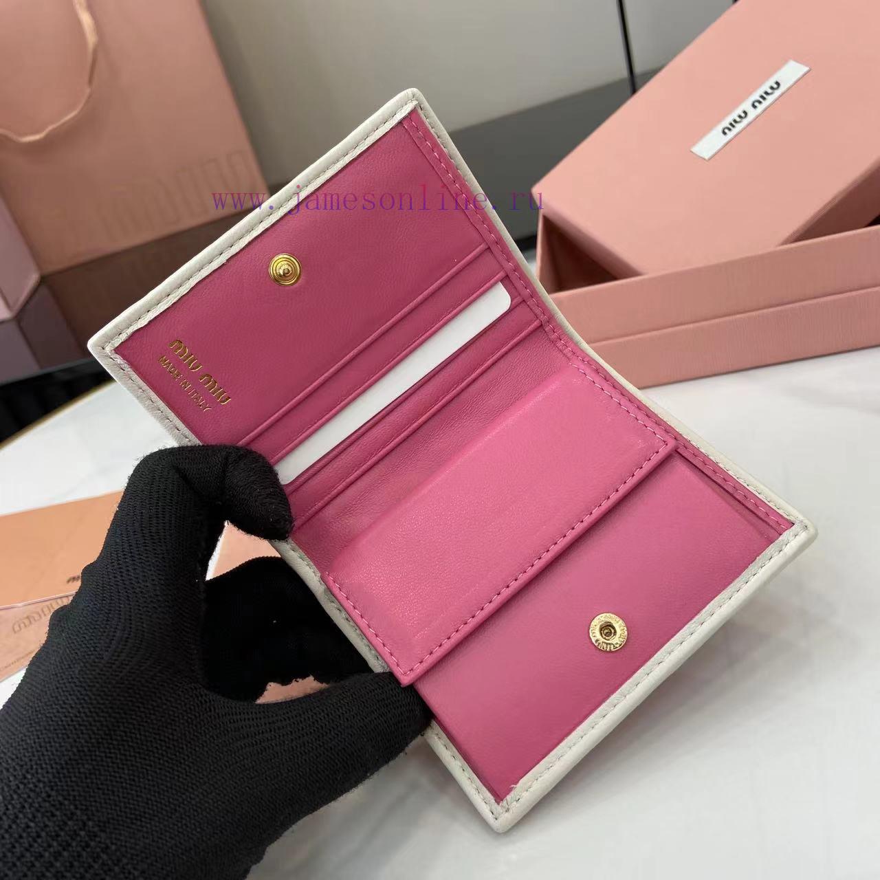 MiuMiu Bags Equipped With A Complete Set Of Original Packaging The New Pocket Wallet Is Made Of Imported To dg0fzdml - Image 8