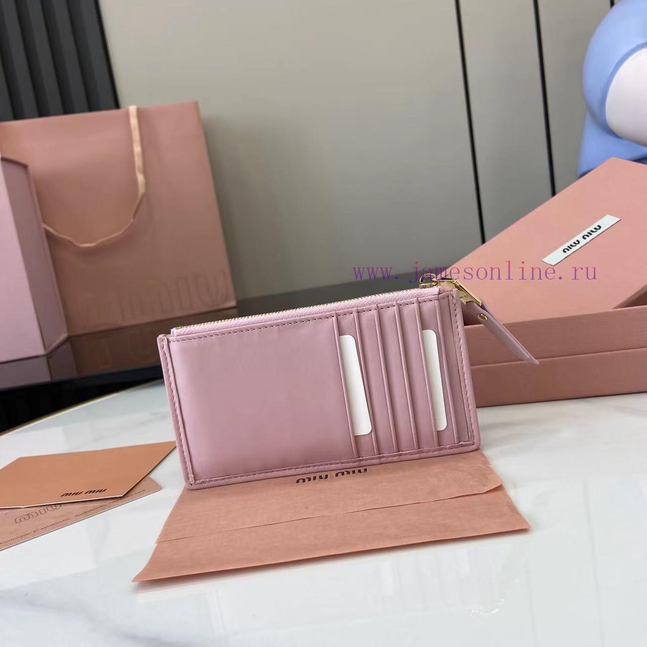 MiuMiu Bags The Latest Pocket Wallet Card Bag Comes With A Complete Set Of Original Packaging Featuring Top oxxauys9 - Image 4
