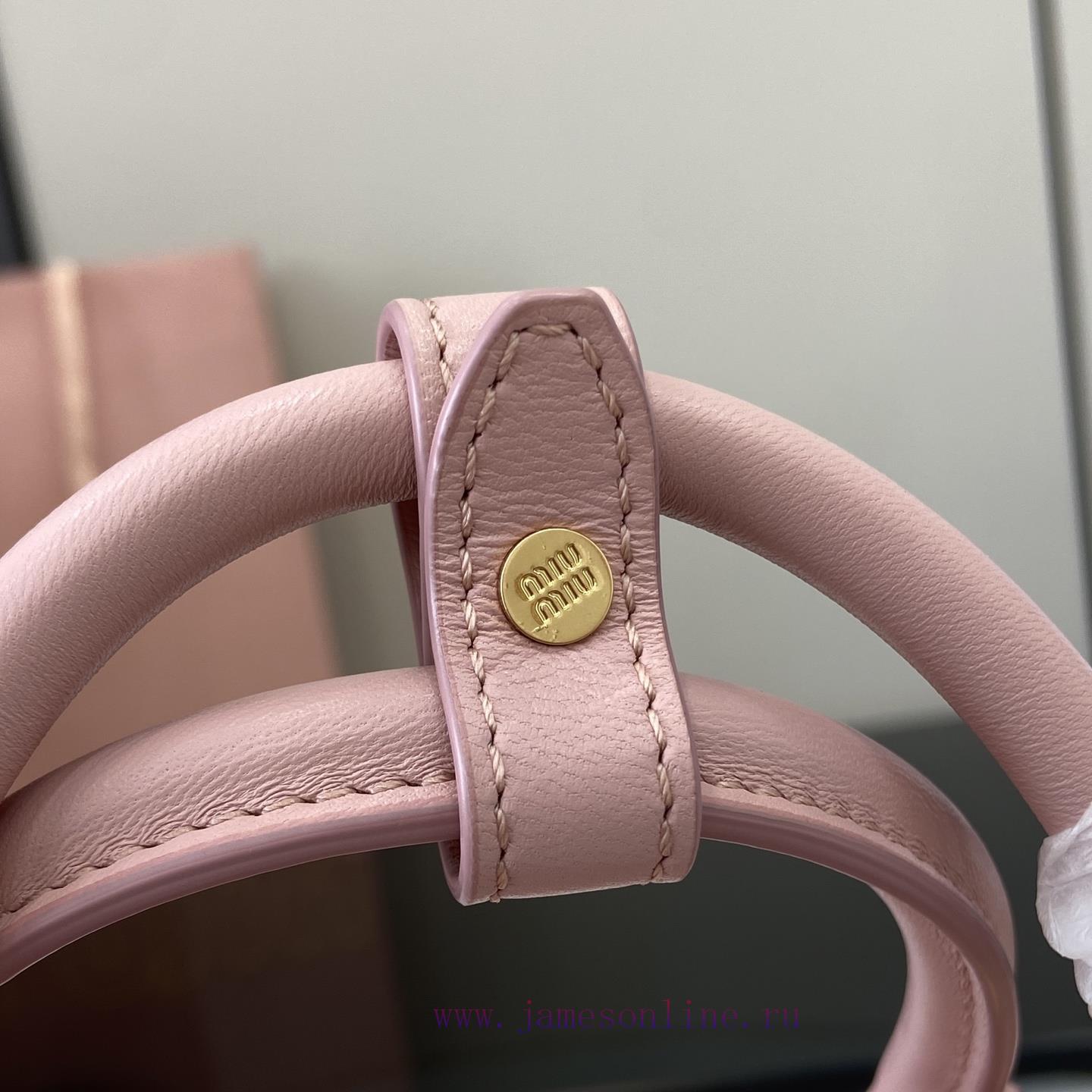 MiuMiu Bags New Arcadia Matelasse Sheep Leather Small (19cm) Bowling Handbag/Crossbody Bag~Light Pink Sheep phjkec4p - Image 8