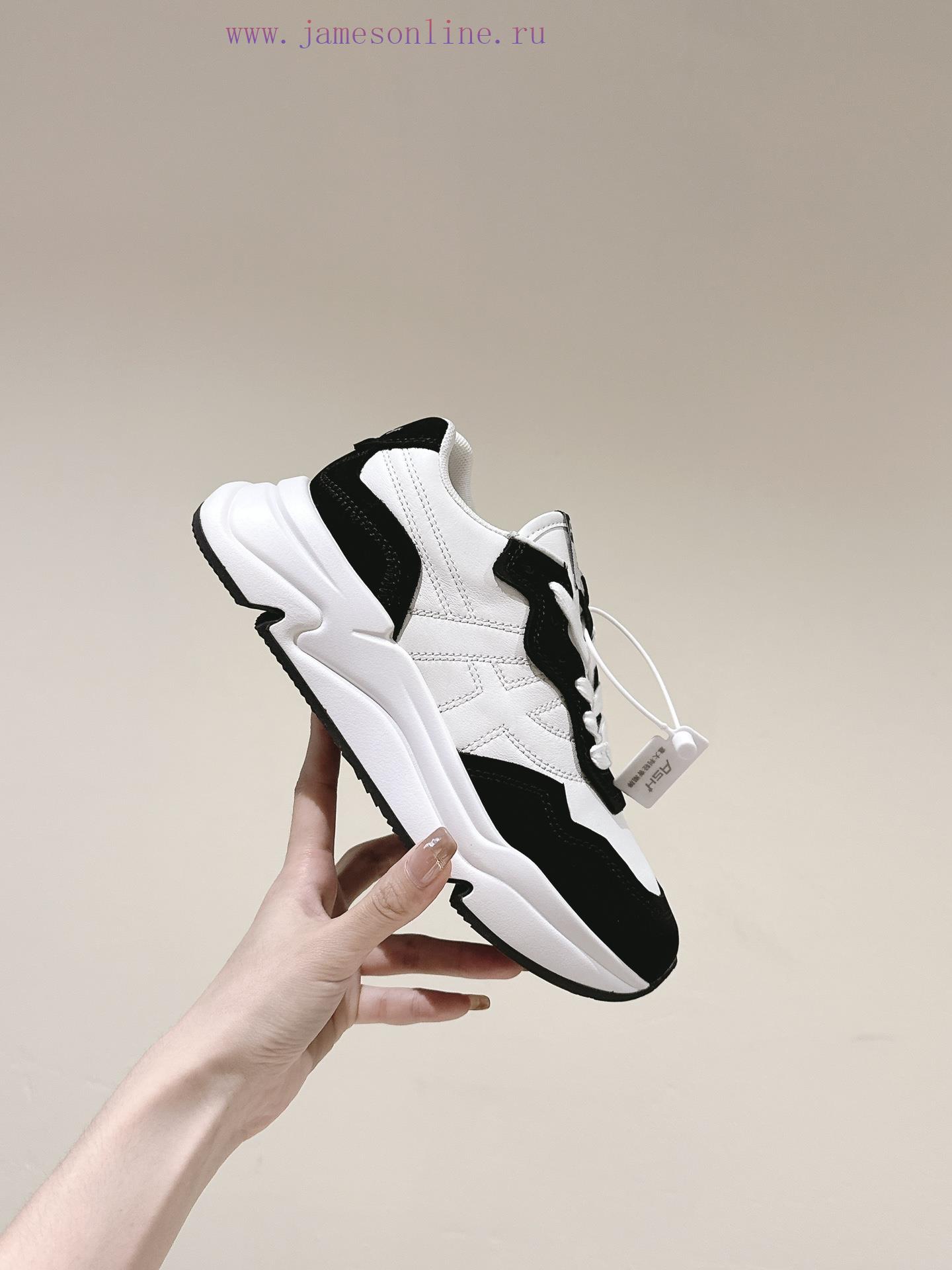 | ²⁰²4 𝐬𝐬 🤍🤎 ASH's New MAGIC Series Fashionable White Shoes Are Casual With Chrome Free Cowhid 6wecleu7 - Image 9
