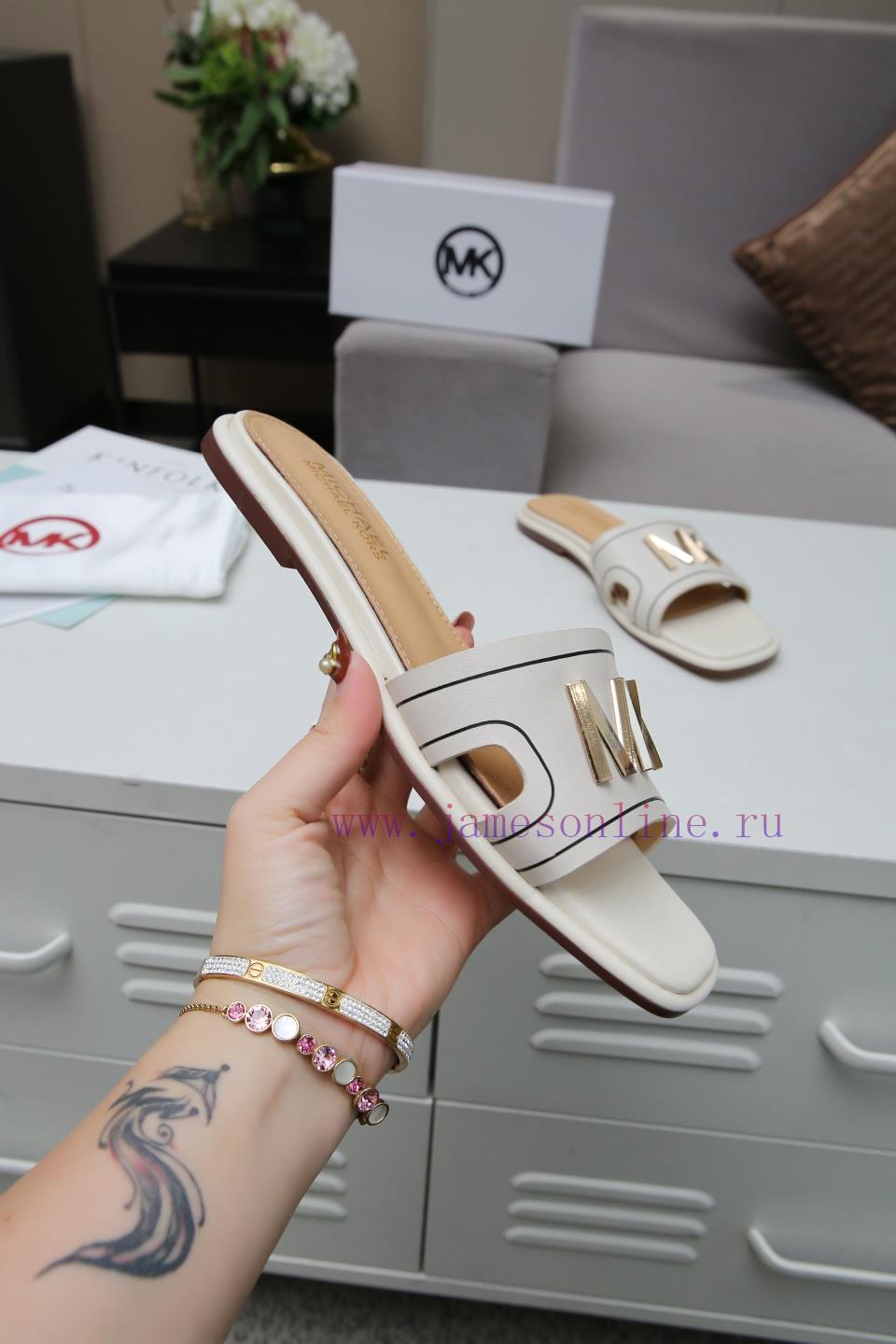 P. MICHAEL KORS New Sandals Original One To One Private Model Production Fashionable Simple Gen 049aenmd - Image 4