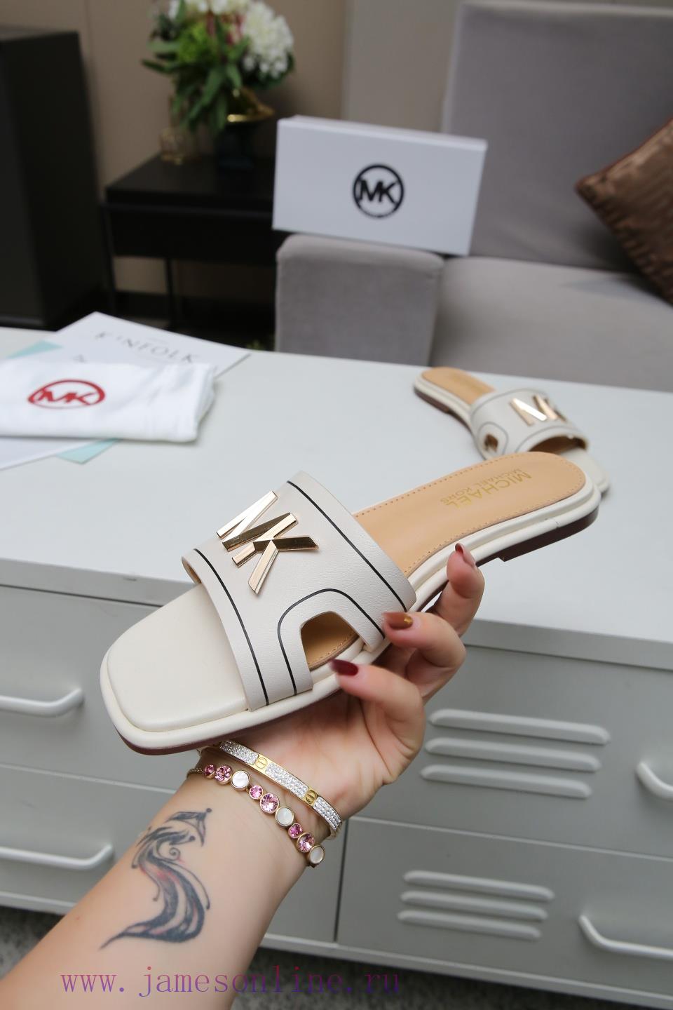P. MICHAEL KORS New Sandals Original One To One Private Model Production Fashionable Simple Gen 049aenmd - Image 5