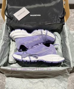 Top Balenciaga 3xl Mesh Lace Up Low Top Dad Shoes In Lavender. The Exterior Design Of This Shoe r4nw9dez