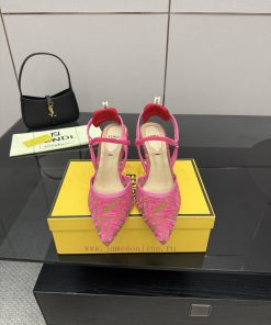 FENDI's Latest Popular Double Belt FF Decorative Jacquard FabricJacquard Fabric On The Upper Of 3p7q2wh7