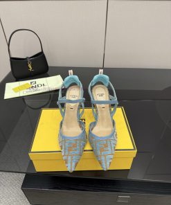 FENDI's Latest Popular Double Belt FF Decorative Jacquard FabricJacquard Fabric On The Upper Of 8tw611kf