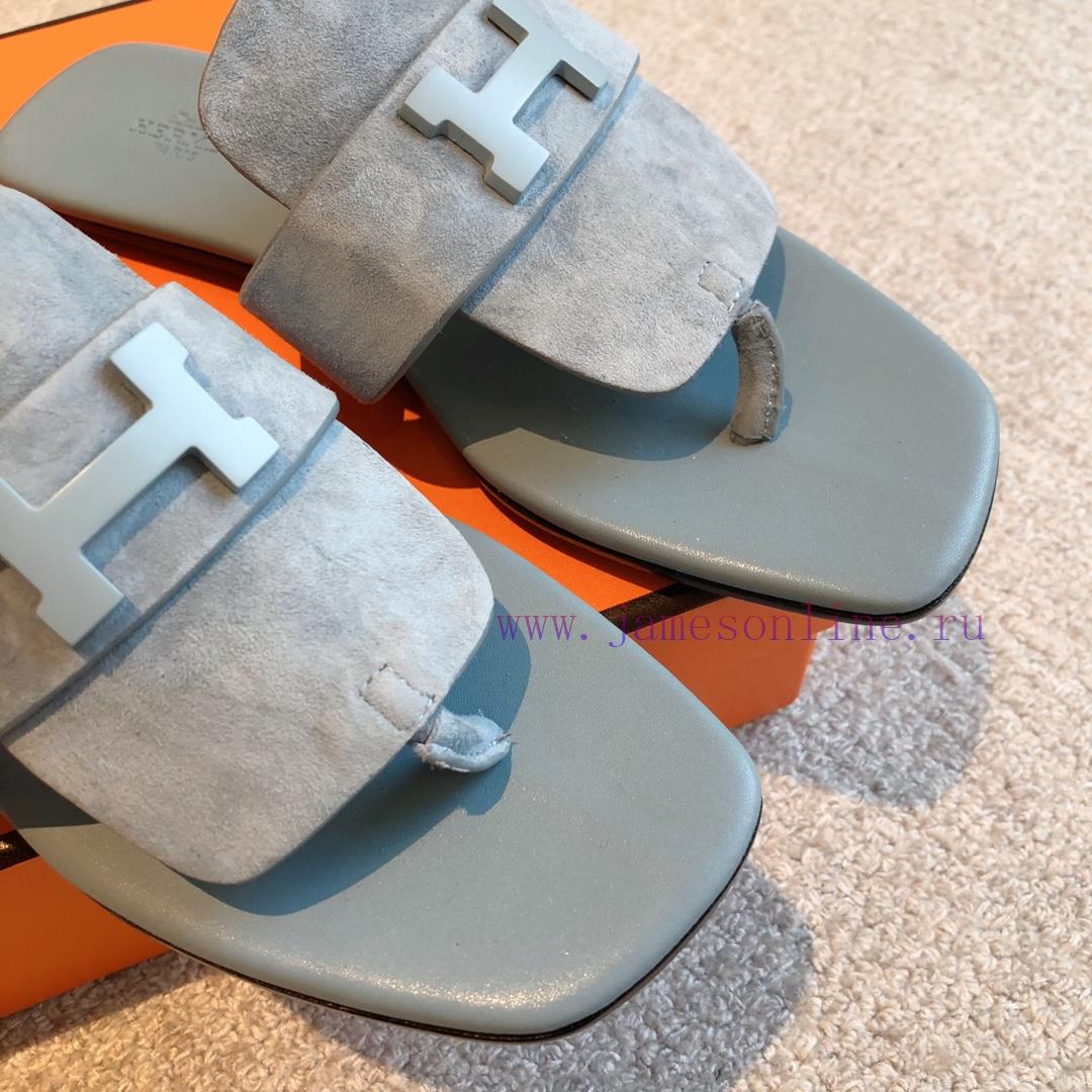 Hermes... A Eclair Slipper2023 New Products+Explosive SeriesThe Sole Is Lightweight And Has A C 97h90eh9 - Image 5