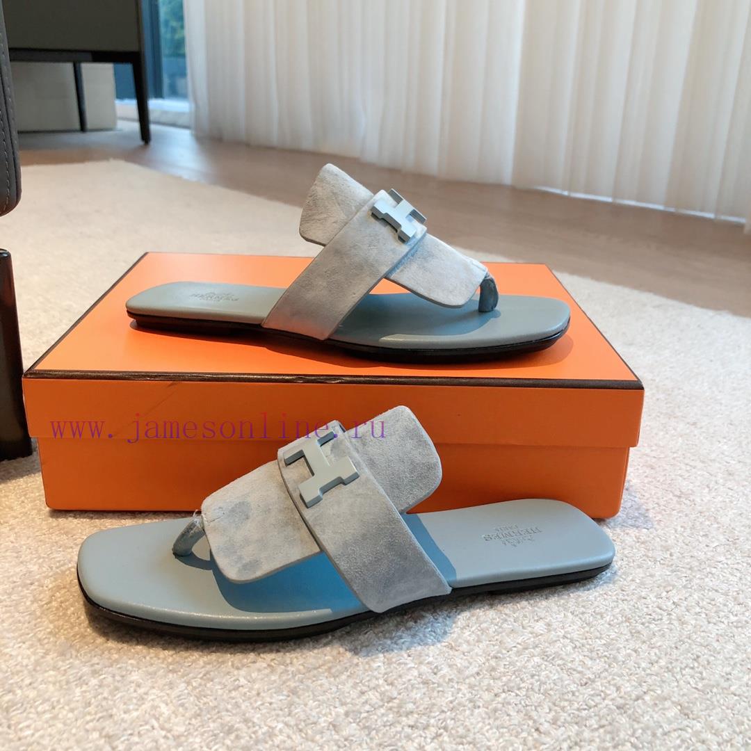 Hermes... A Eclair Slipper2023 New Products+Explosive SeriesThe Sole Is Lightweight And Has A C 97h90eh9 - Image 9