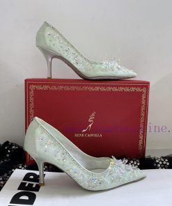 R ᴇɴᴇ C ᴀᴏᴠɪʟʟᴀ | 2023 𝐒 Heavy Industry RC Crystal Gemstone Lace Heel Shoes Wedding Shoes Serie dnrqpx2n