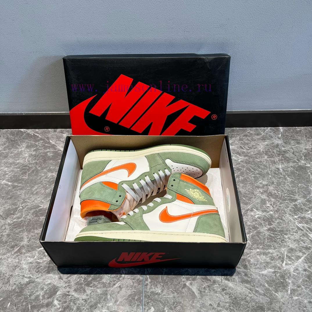 Top Jordan Air Jordan 1 High OG Cratf "Celadon" High Top Green Orange ️ This Shoe Adopts A Popu 0wpwxpep - Image 2