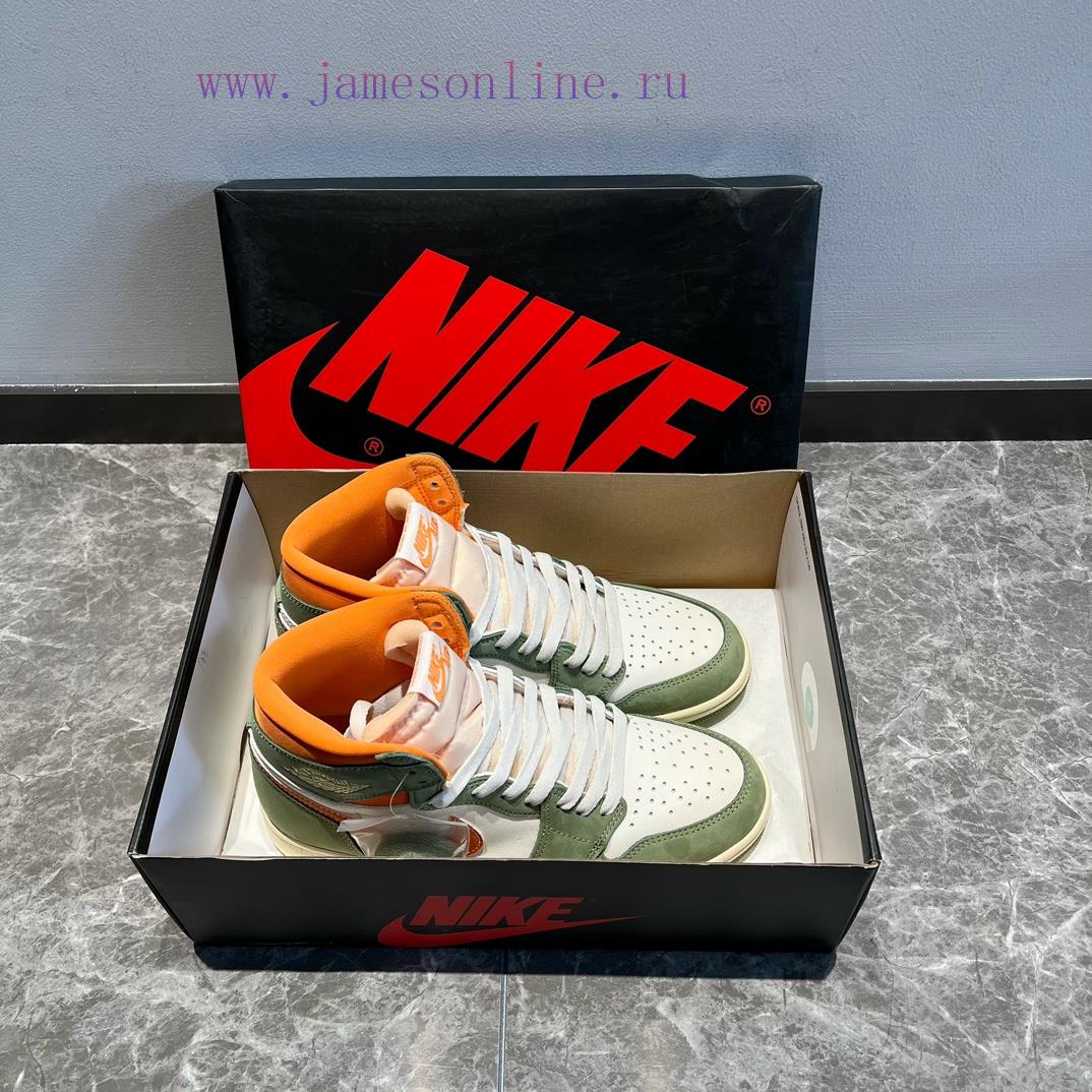 Top Jordan Air Jordan 1 High OG Cratf "Celadon" High Top Green Orange ️ This Shoe Adopts A Popu 0wpwxpep - Image 3