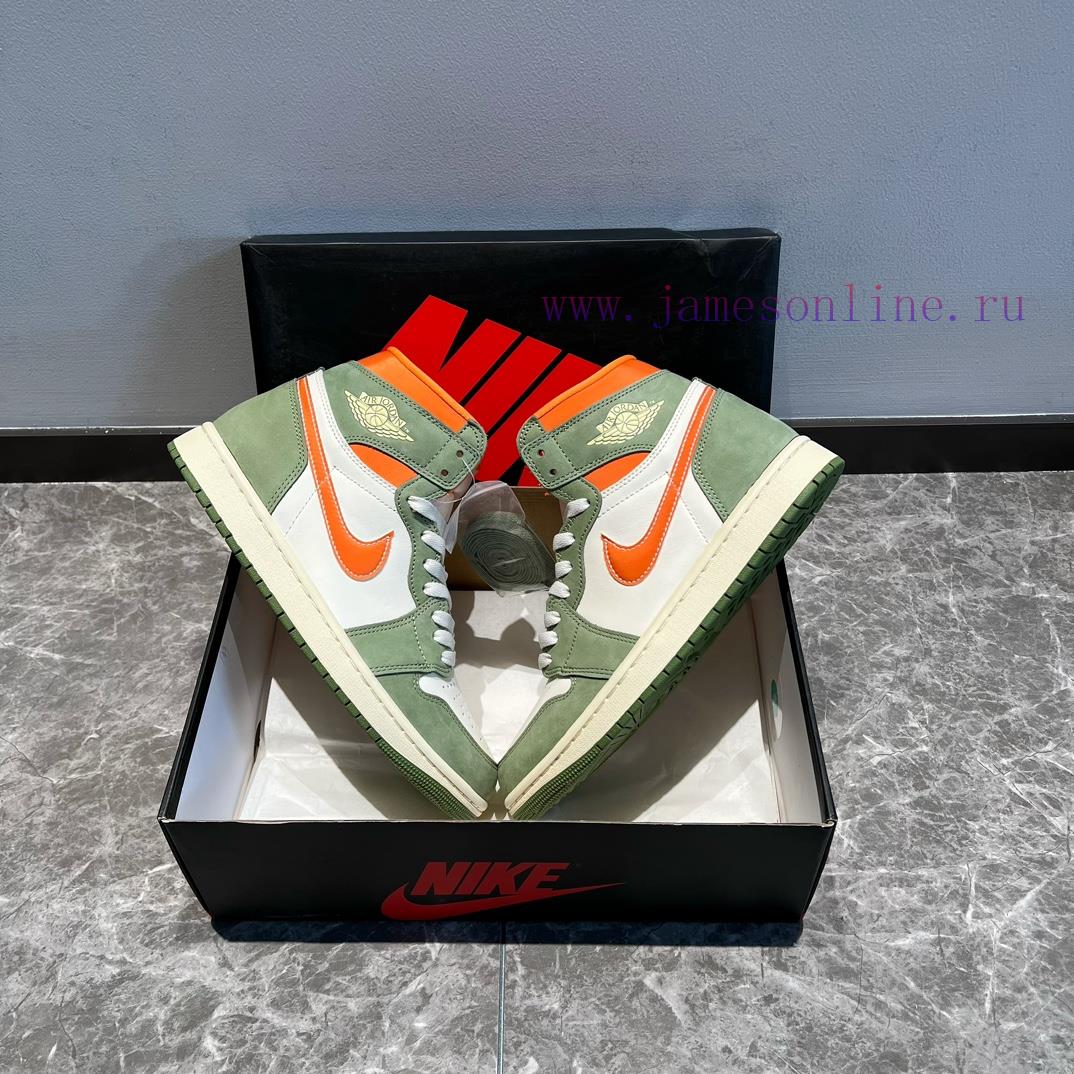 Top Jordan Air Jordan 1 High OG Cratf "Celadon" High Top Green Orange ️ This Shoe Adopts A Popu 0wpwxpep - Image 6
