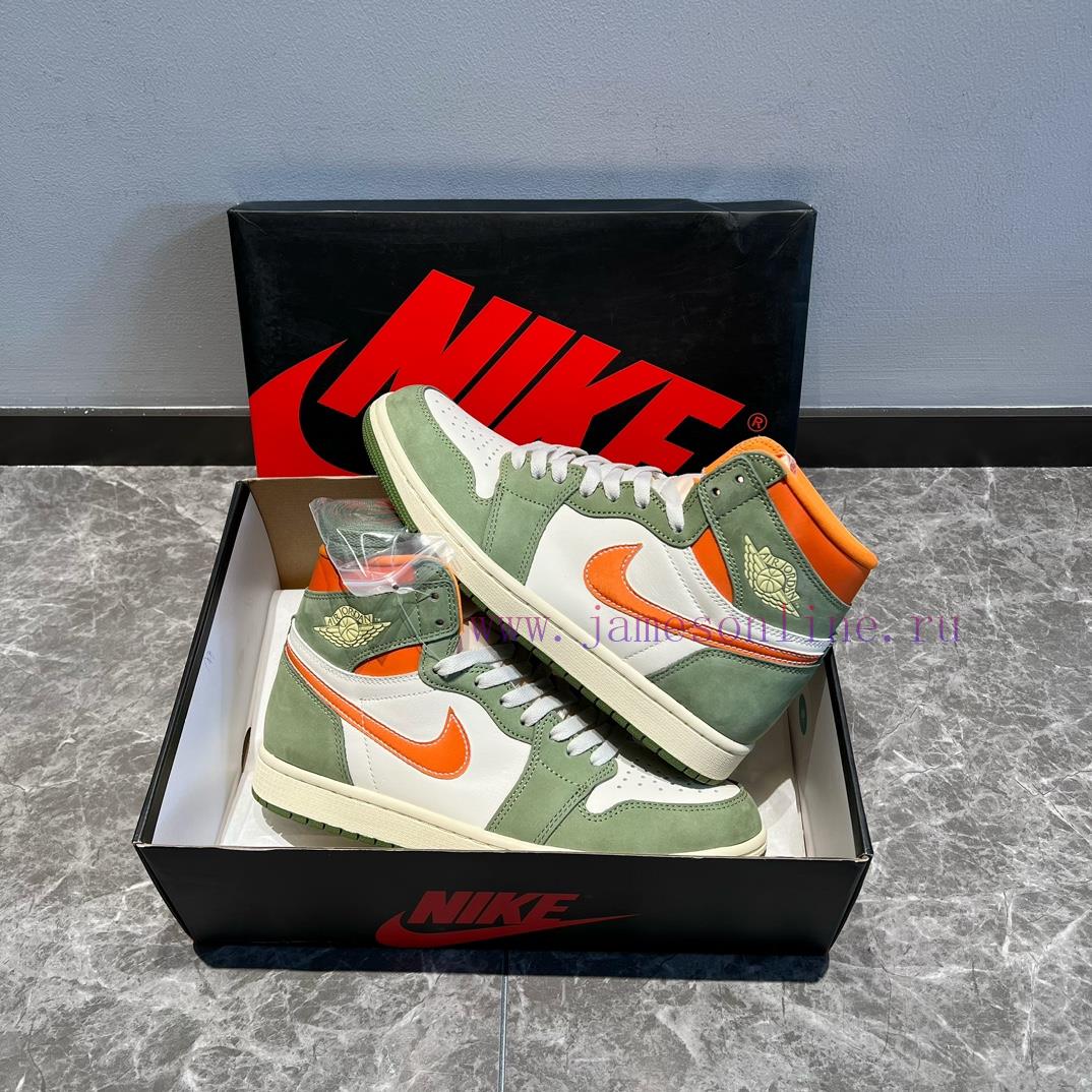 Top Jordan Air Jordan 1 High OG Cratf "Celadon" High Top Green Orange ️ This Shoe Adopts A Popu 0wpwxpep - Image 7