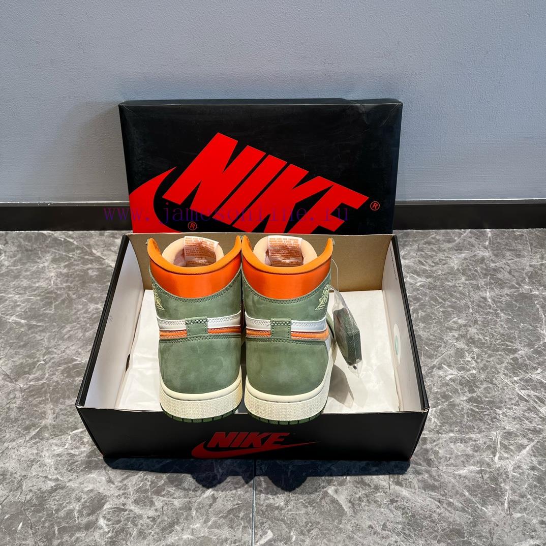 Top Jordan Air Jordan 1 High OG Cratf "Celadon" High Top Green Orange ️ This Shoe Adopts A Popu 0wpwxpep - Image 9