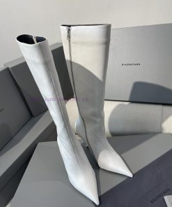 New BALENCIAGA Pointed High-heeled Cowhide High Boots/short Ankle BootsVersion ️ MostThis Pair waocmymd