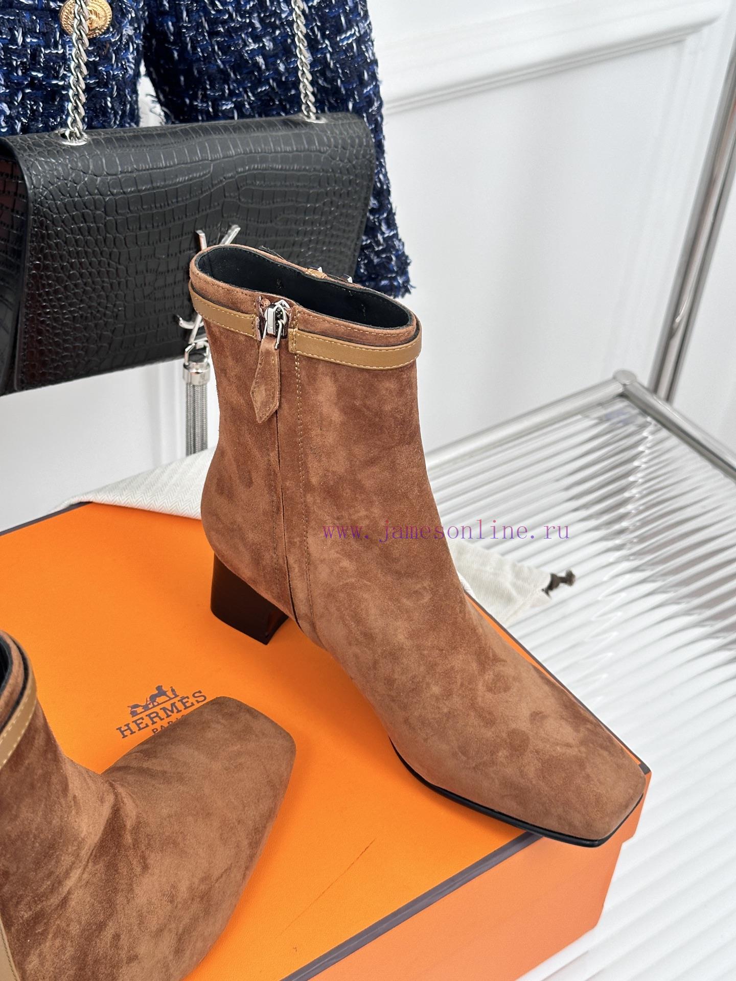 Hermes Classic Autumn/WinterKelly's Chunky Ankle BootsGo MaterialThe Shoe Upper Is Made Of Orig 3qtmhqhl - Image 6