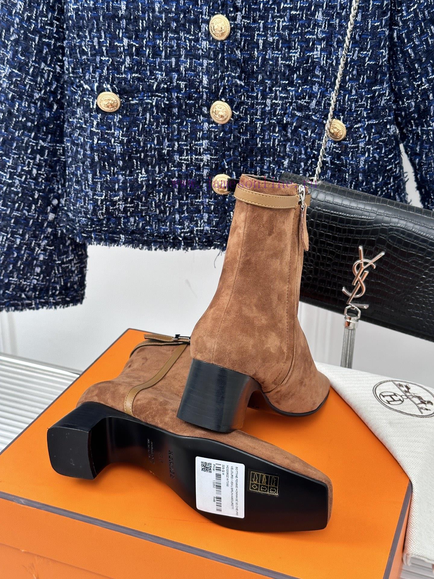 Hermes Classic Autumn/WinterKelly's Chunky Ankle BootsGo MaterialThe Shoe Upper Is Made Of Orig 3qtmhqhl - Image 10