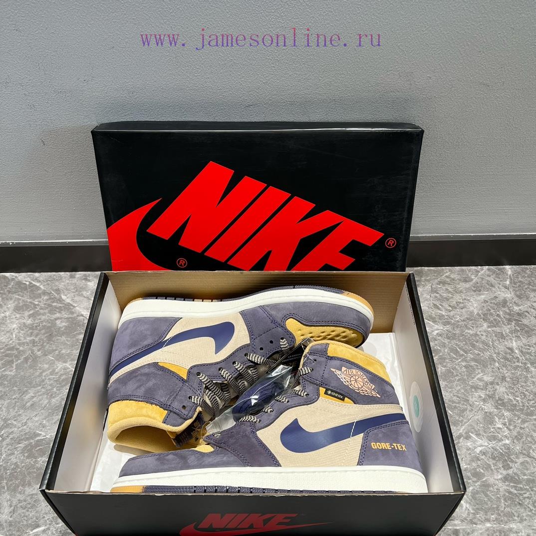 The Jordan Air Jordan 1 Element Gore Tex "Sky J Purple" High Cut Blue Brown Color Scheme Uses S douiurud