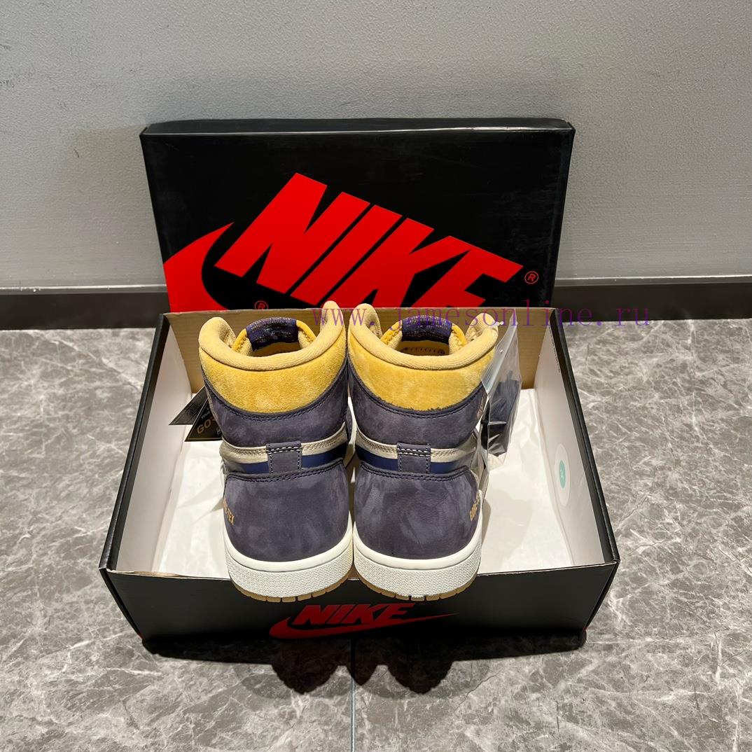 The Jordan Air Jordan 1 Element Gore Tex "Sky J Purple" High Cut Blue Brown Color Scheme Uses S douiurud - Image 9