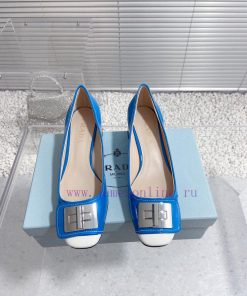 High Quality Prada Prada 23 Autumn New Style Square Buckle Temperament Coarse Follow-up ShoesCo j6qzlsvn