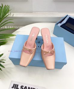 PRADA Prada 24 𝐬𝐬Fashion Bow Half Slippers Series 〰◽ High Customization Silk Surface For Shoe U 5j6sthvx