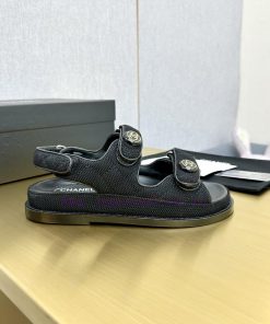 Crown Top Purchasing Edition ️ CHANEL 2022 Spring/Summer Latest Season Double C Velcro Casual S ligdbimx