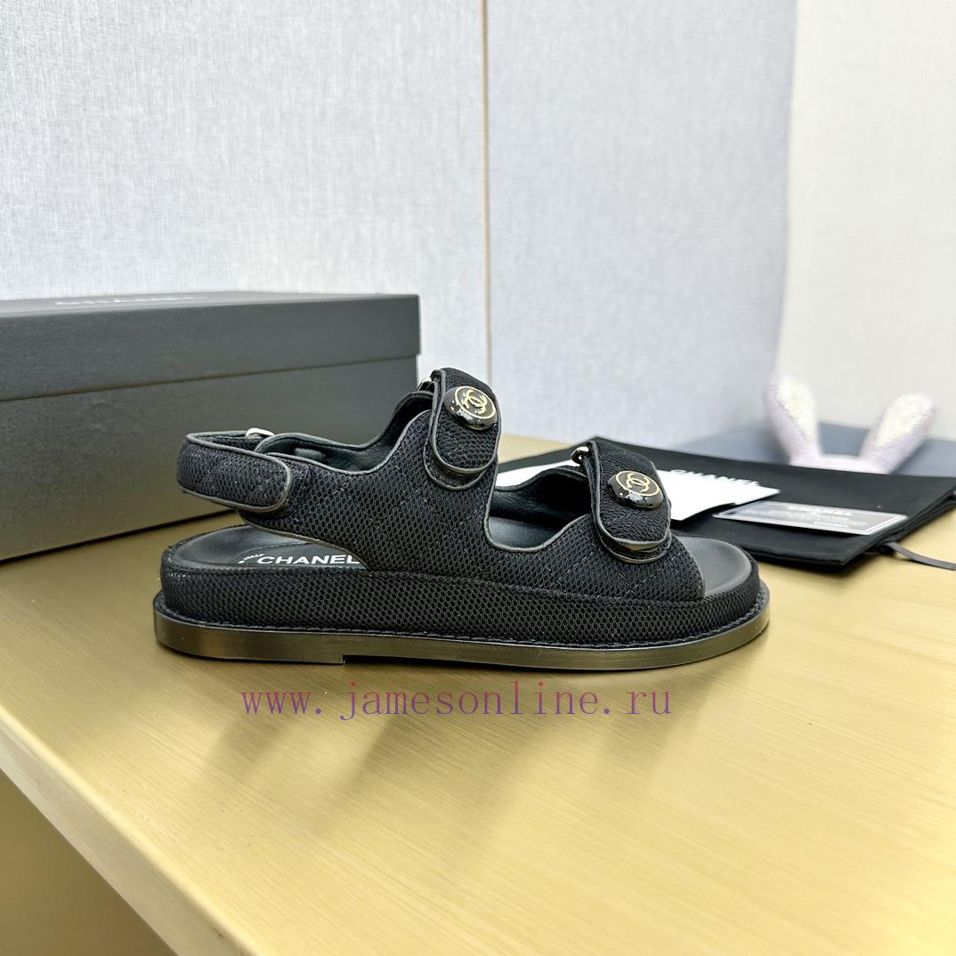 Crown Top Purchasing Edition ️ CHANEL 2022 Spring/Summer Latest Season Double C Velcro Casual S ligdbimx - Image 2
