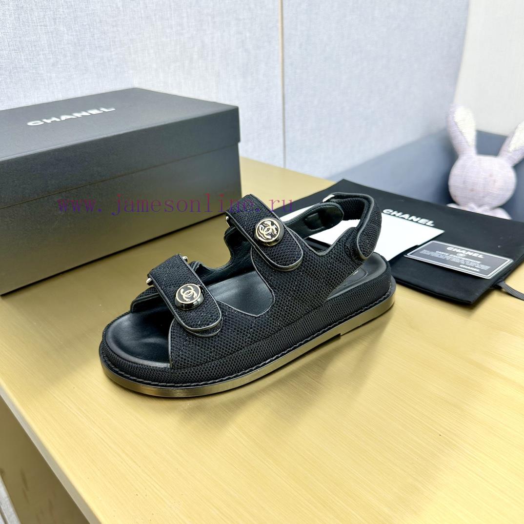 Crown Top Purchasing Edition ️ CHANEL 2022 Spring/Summer Latest Season Double C Velcro Casual S ligdbimx - Image 3