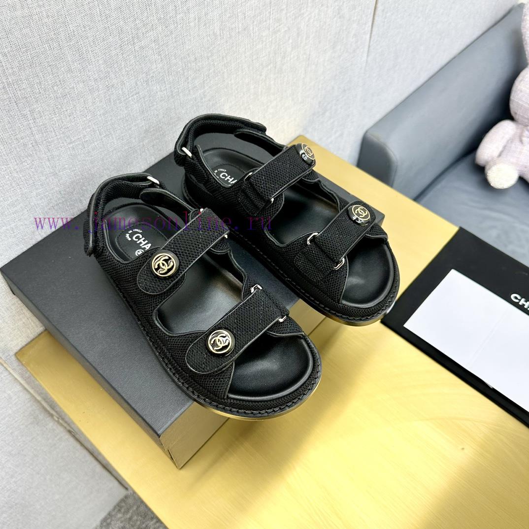 Crown Top Purchasing Edition ️ CHANEL 2022 Spring/Summer Latest Season Double C Velcro Casual S ligdbimx - Image 8