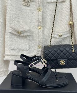 Chanel | Chanel 24C New Product ClassicDouble C Thick Heel Sandals SeriesThe Shoe Upper Is Made 2jwnycpb