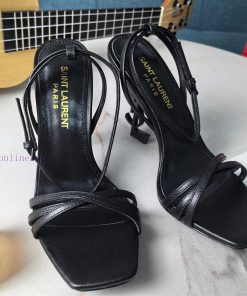 Mi 2024 Early Spring New CollectionThe Top Saint Laurent YSL Logo And High-heeled Sandals Are S rtjiombl