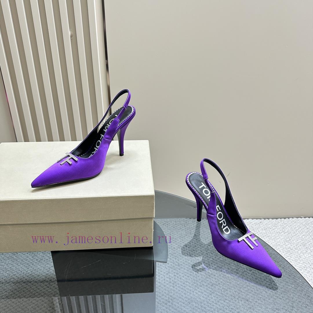 Top TierTOM FORD Pointed Fashion Show High Heels——————Silk Face Leather Face Crocodile Pattern uru34uvi - Image 4