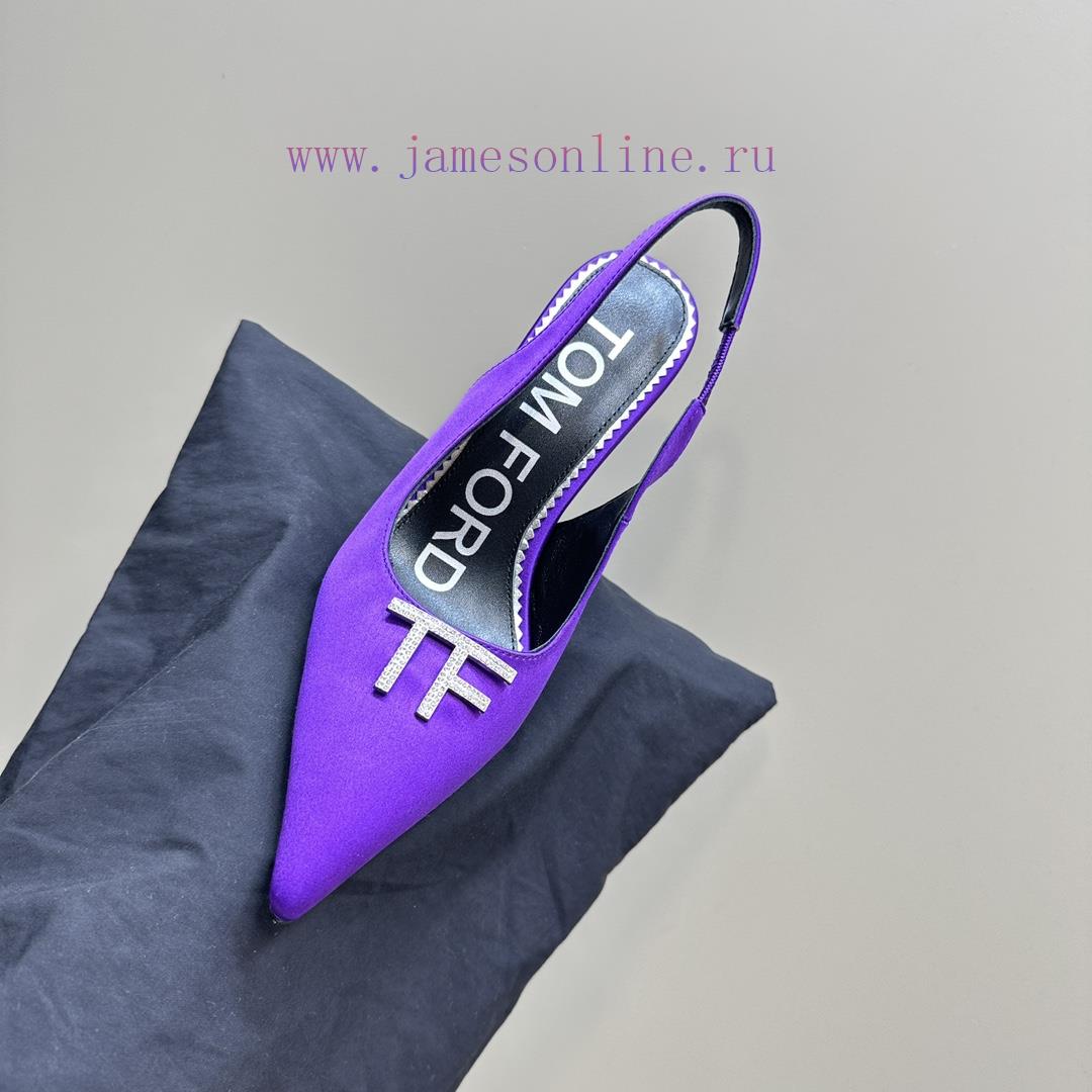 Top TierTOM FORD Pointed Fashion Show High Heels——————Silk Face Leather Face Crocodile Pattern uru34uvi - Image 9