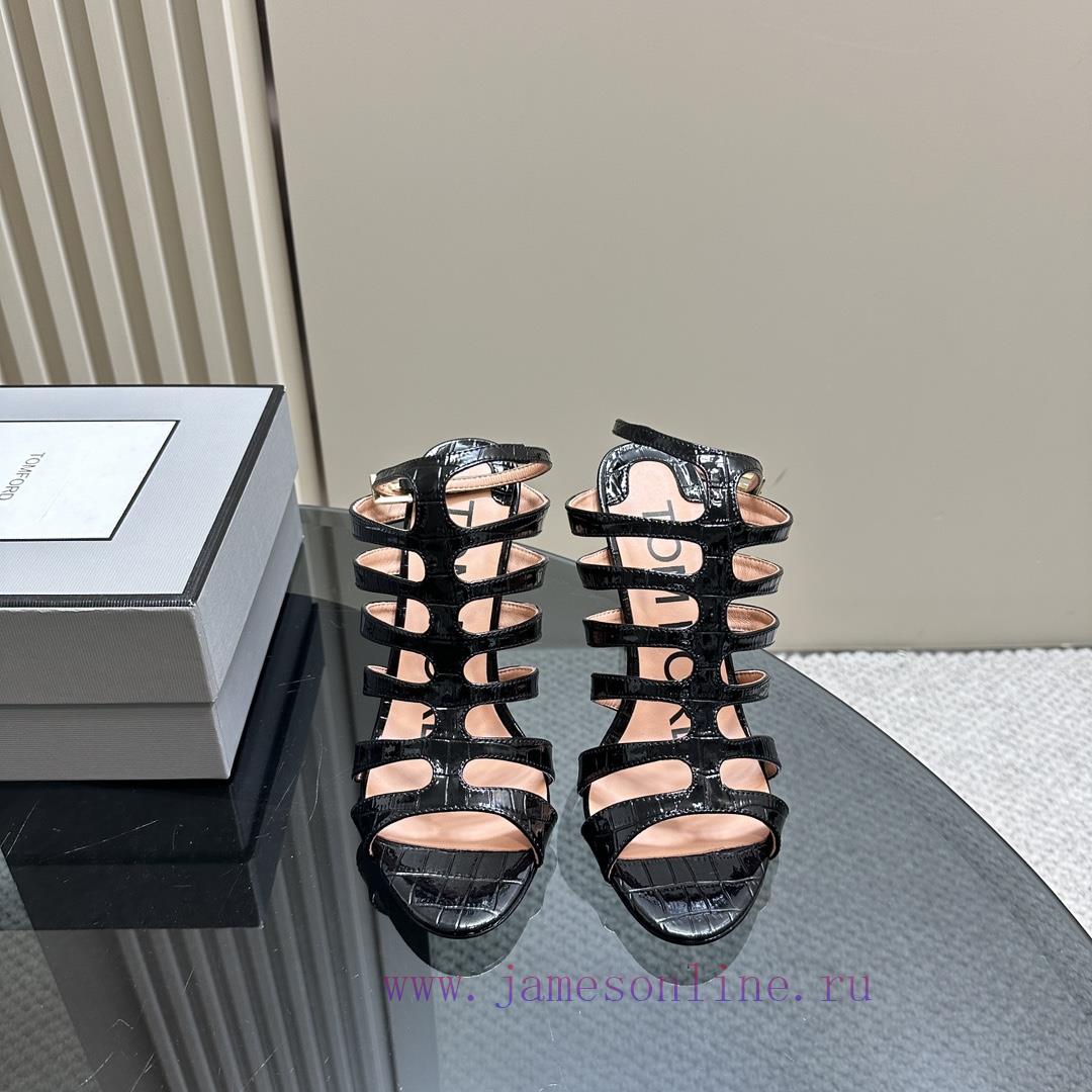 The MostIns Hot Series Tomford Metal Texture Decoration With Empty High Heels2024 Milan Fashion tvbq4b3g - Image 3