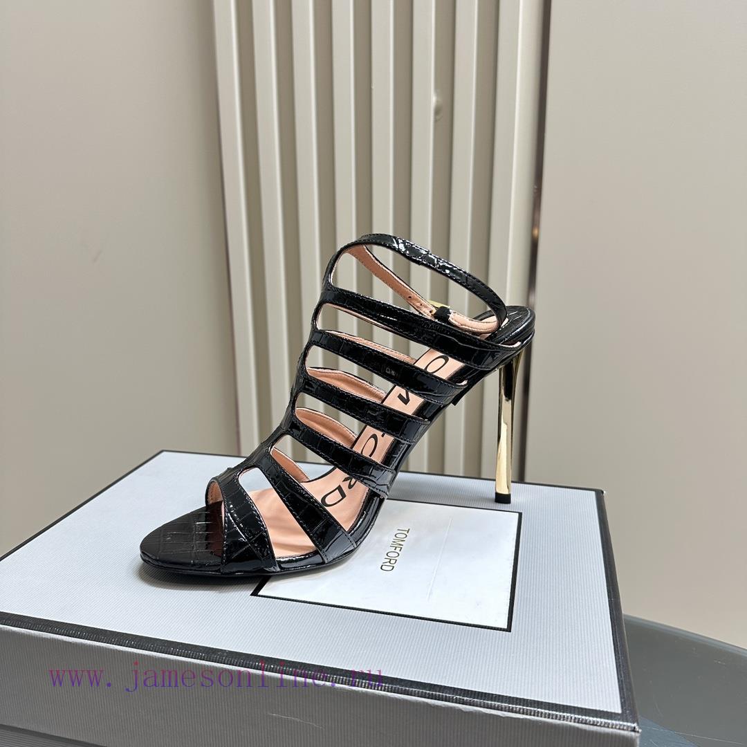 The MostIns Hot Series Tomford Metal Texture Decoration With Empty High Heels2024 Milan Fashion tvbq4b3g - Image 5