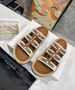 Original Replica Celine24 New Color Celine Silin TIPPI New Contrasting White And Brown Vegetabl c5vgbtbg