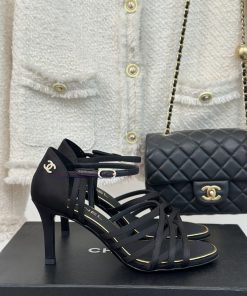 Chanel | Chanel 24C New Product ClassicDouble C High-heeled Sandals SeriesThe Shoe Upper Is Mad 10k4rlhl
